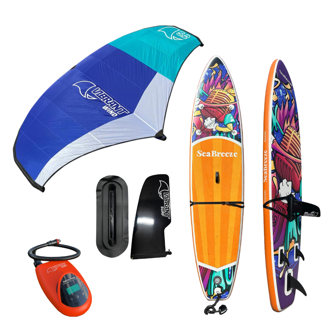 VIBRANT SURF - WingSUP package w/sail wing, 15" center fin