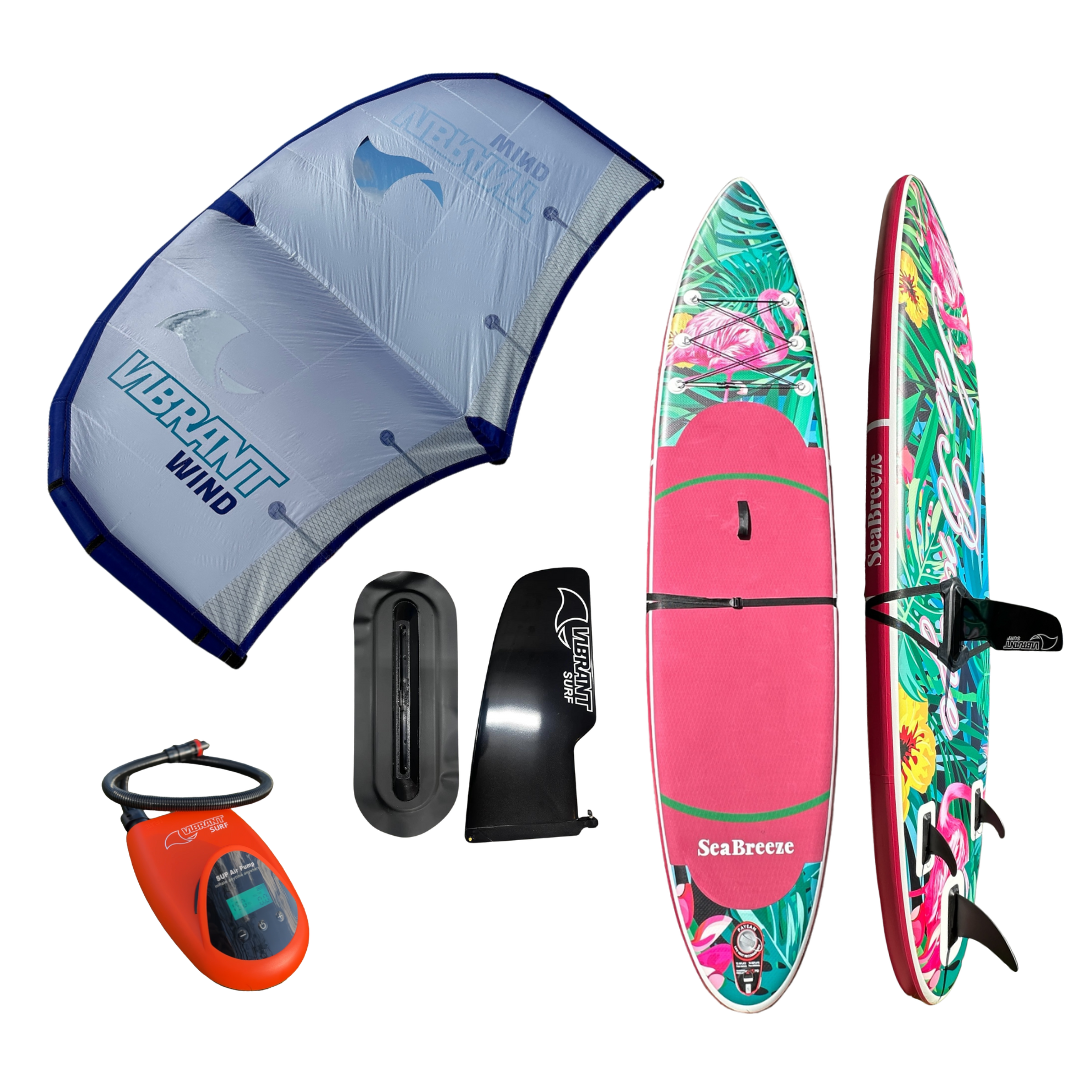 VIBRANT SURF - WingSUP package w/sail wing, 15" center fin