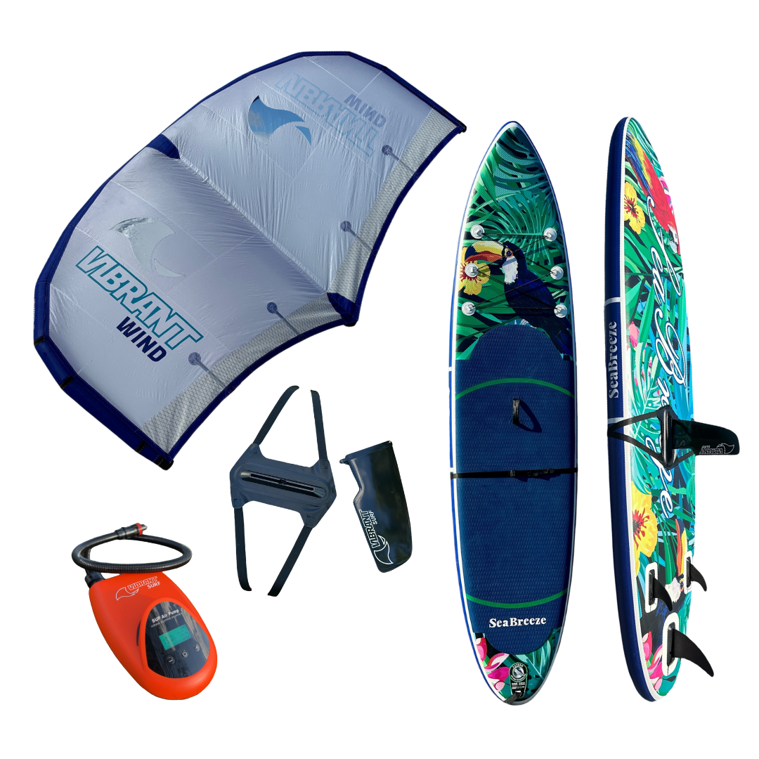 VIBRANT SURF - WingSUP package w/sail wing, 15" center fin