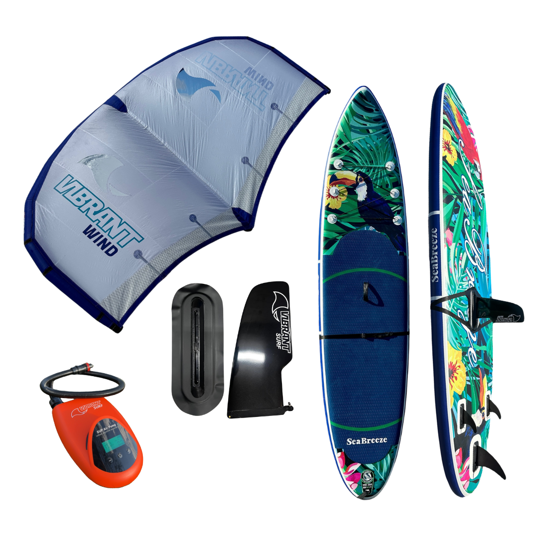 VIBRANT SURF - WingSUP package w/sail wing, 15" center fin