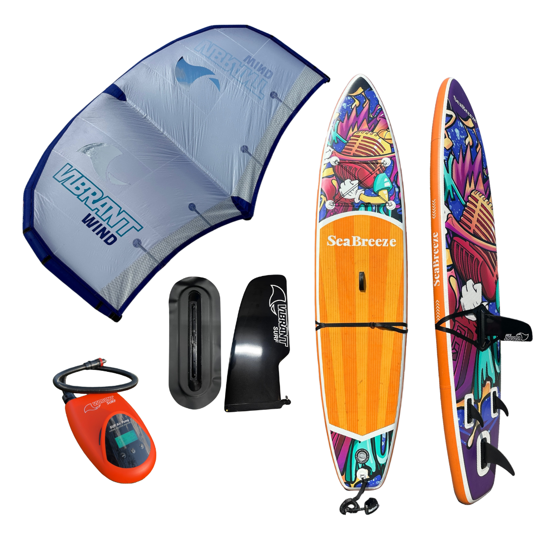 VIBRANT SURF - WingSUP package w/sail wing, 15" center fin