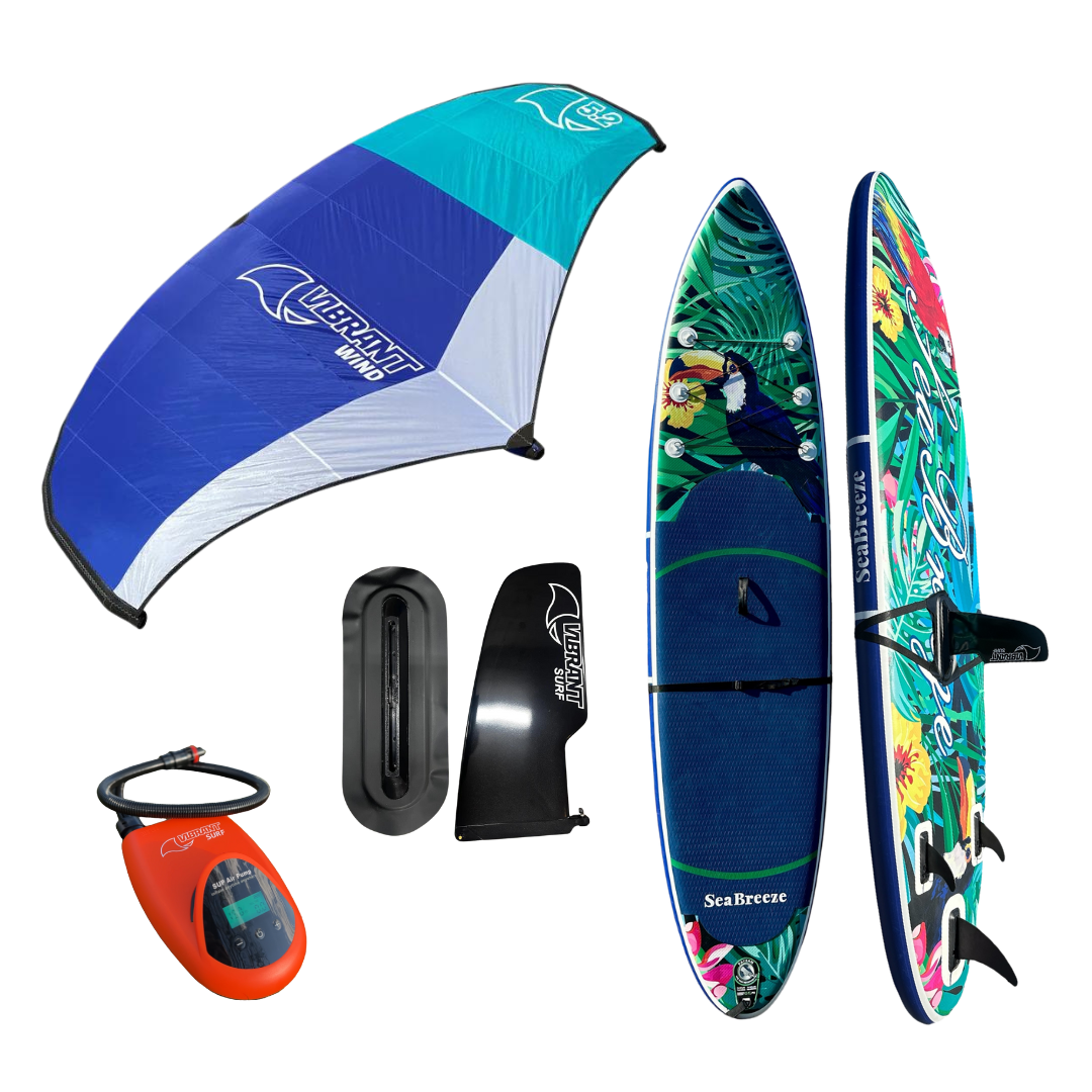 VIBRANT SURF - WingSUP package w/sail wing, 15" center fin